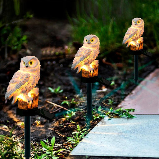 Solar Owl LED Garden Light Stake for Outdoor Landscaping