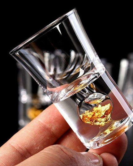 Elegant Gold-Accented Crystal Wine Glass - Perfect for Home Entertaining, KTV, and Social Gatherings