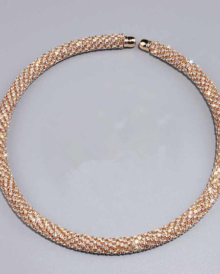 Luxurious Crystal Choker Necklace - Timeless Elegance for the Modern Woman