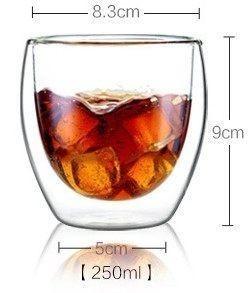 Premium Double Wall Glass Cup for Elevated Beverage Enjoyment