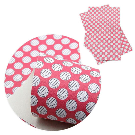 Elegant Floral Print Synthetic Leather Crafting Fabric - 20*33cm Premium Quality for Creative Projects