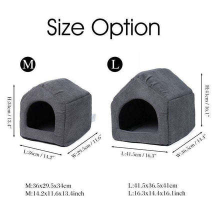Luxurious 2-in-1 Cozy Pet Retreat for Comfort and Style