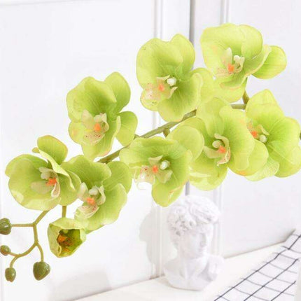 Lifelike Butterfly Orchid Faux Floral Arrangement - 10 Pack