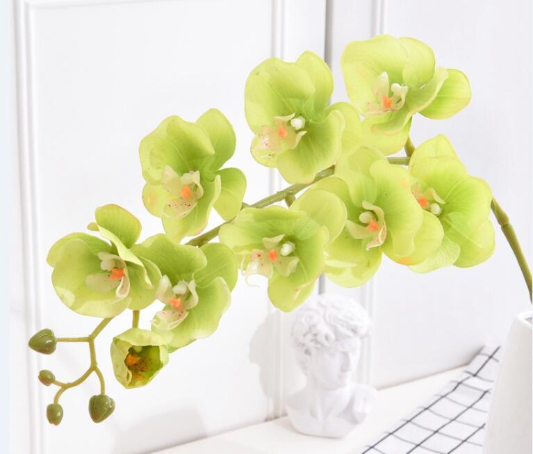 Realistic 10-Piece Real Touch Artificial Butterfly Orchids Bouquet