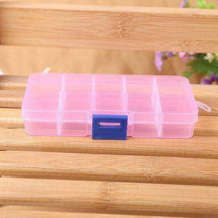 Versatile Clear Plastic Organizer Box with Adjustable Compartments for Crafts, Jewelry, and Tools