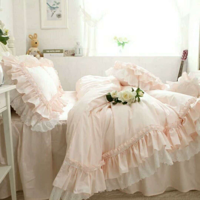 Botanical Elegance Korean Cotton Luxury Bedding Set