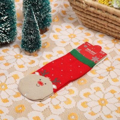 Festive & Snug: Holiday Cotton Socks for Babies
