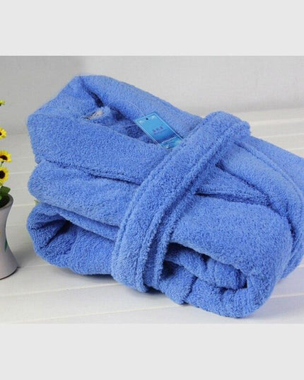 Luxurious Unisex Cotton Kimono Bathrobe - Ultimate Winter Warmth and Comfort