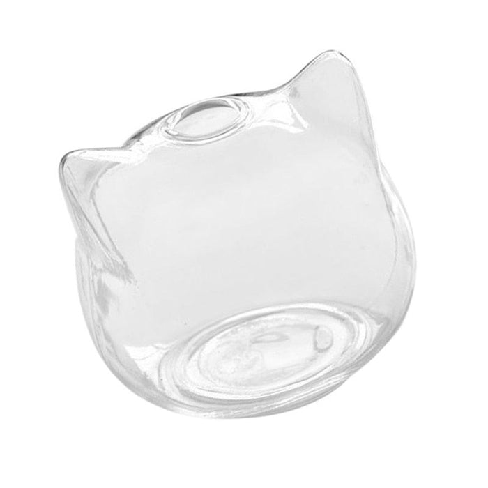 Whimsical Cat Design Glass Vase: Elegant Botanical Statement Piece