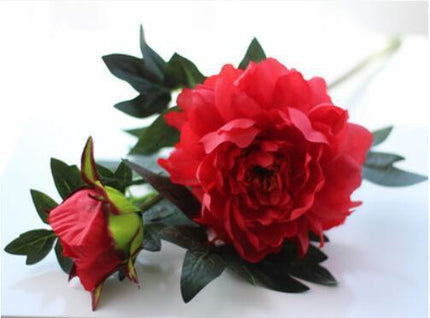 Elegance in Bloom: Autumn Peony Silk Bouquet for Fall Decor and Events