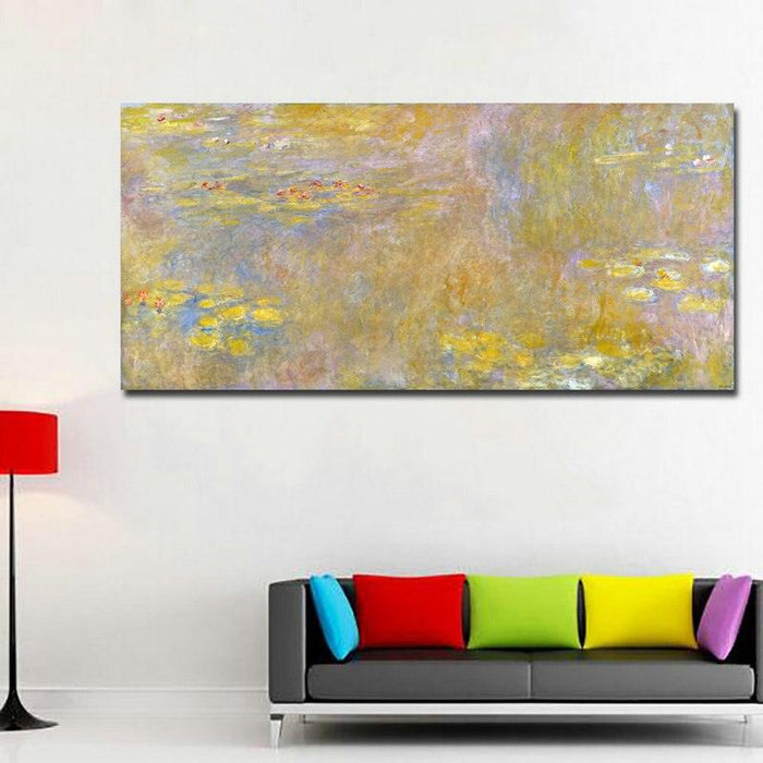 Monet's Water Lilies Elegant Canvas Art for Refined Home Decor