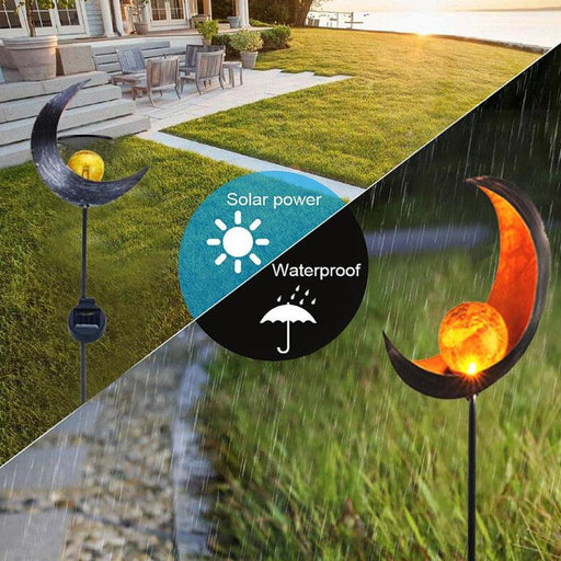 Flame Glow Solar Garden Light: Weatherproof LED Lamp for Outdoor Pathways