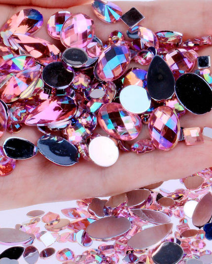 Glittering 300-Piece Rhinestone Gem Collection: Your Ultimate Crafting Companion