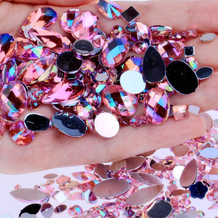 Shimmering Crystal Gemstone Collection: 300-Piece DIY Rhinestones Kit