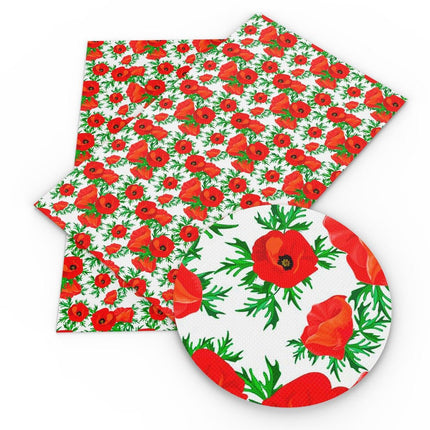 Elevate Your DIY Creations with Luxurious Floral Faux Leather Fabric