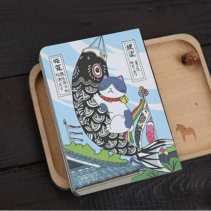 Chic Compact Planner for Cat Lovers: Japanese-Inspired Yearly & Monthly Organizer