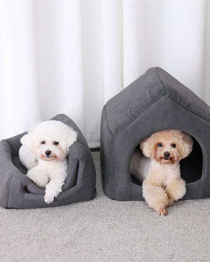 Luxurious 2-in-1 Cozy Pet Retreat for Comfort and Style