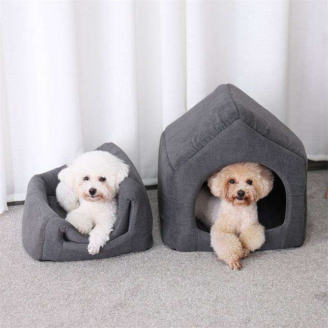 Luxurious 2-in-1 Cozy Pet Retreat for Comfort and Style