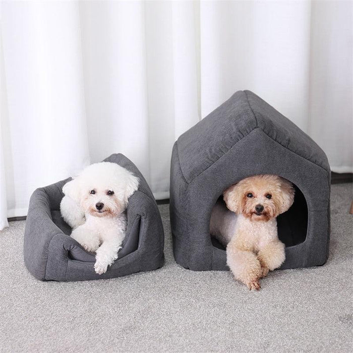 2 in 1 Pet Dog Bed House - Cozy Warmth and Convenience in One!