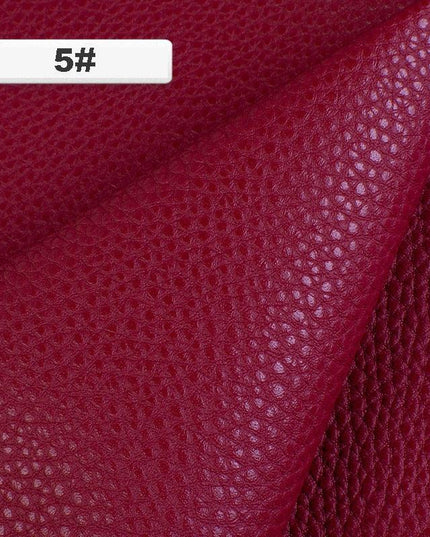 Luxurious Lychee Road Faux Leather Fabric - Premium DIY Sewing Material for Elegance and Style