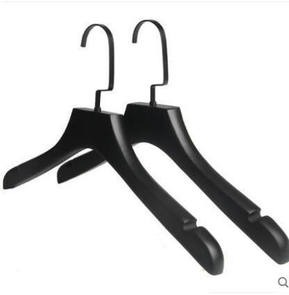 Stylish 10-Piece Premium Black Wooden Non-Slip Hanger Set