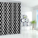 Geometric Waterproof Shower Curtain - Quick Dry Polyester for Stylish Bathroom Decor