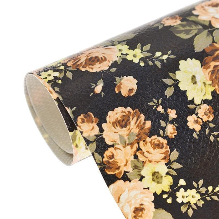 Elegant DIY Floral Handbag Crafting Kit with Durable PVC Leather