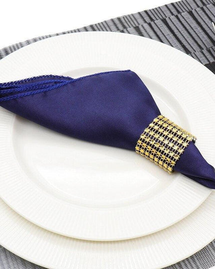 Elegant Satin Handkerchief Napkins: 50 Count for Upscale Events