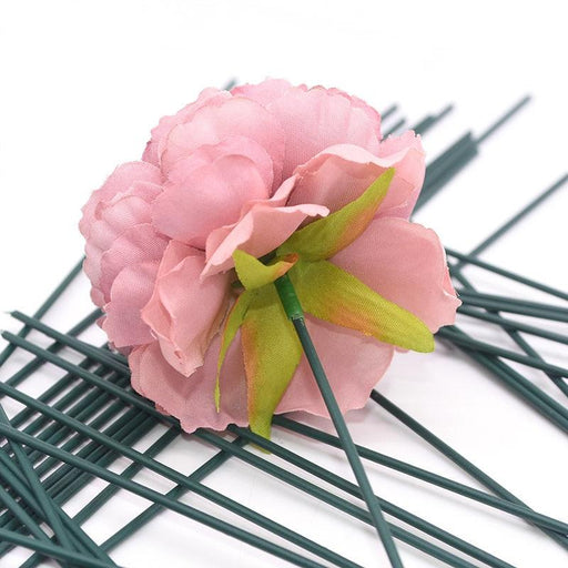 Elegant Faux Green Flower Stems Set - 20-Piece Bundle