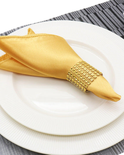 Elegant Satin Handkerchief Napkins: 50 Count for Upscale Events