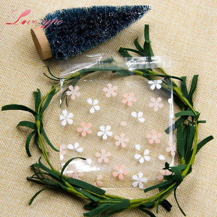 Cherry Blossom Treat Bags - Elegant Self-Adhesive Packaging for Handmade Confections