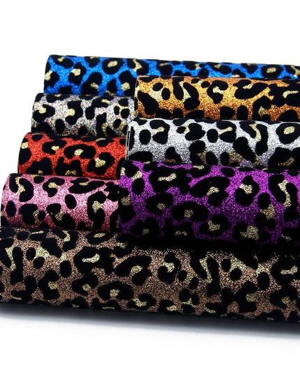 Sparkling Leopard Velvet Fabric Set - Perfect for Trendy DIY Creations