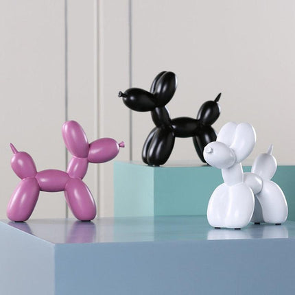 Sleek Resin Balloon Dog Sculpture for Chic Home Decor