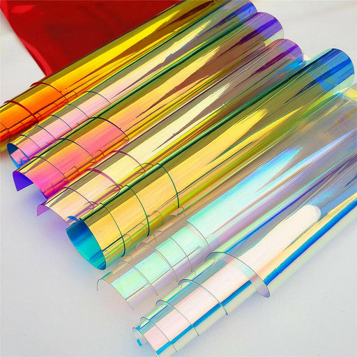 Ethereal Candy Iridescent Clear PVC Crafting Fabric