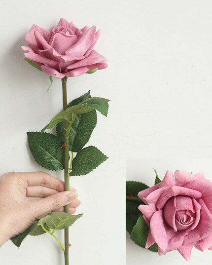 Elegant Silk Rose Collection - Set of 5, 12cm Decorative Blooms