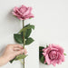 Real Touch Simulation Rose Flower Branch - 5pcs/Lot 12cm Decorative Silk Flowers