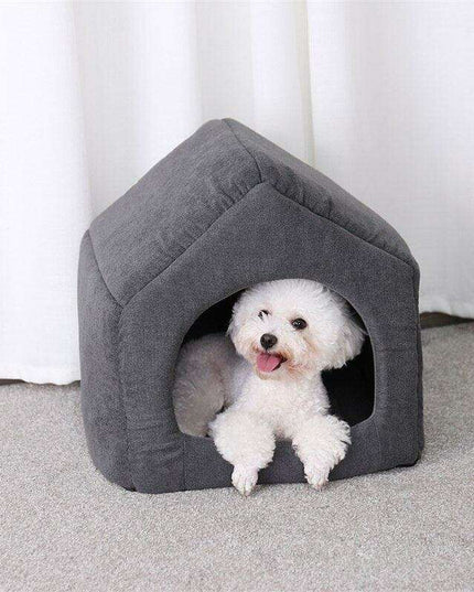 Luxurious 2-in-1 Cozy Pet Retreat for Comfort and Style