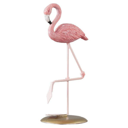 Chic Flamingo Resin Sculpture - Trendy Home Accent & Unique Gift Option