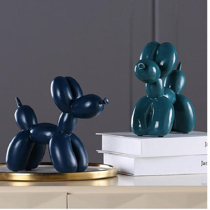 Sleek Resin Balloon Dog Sculpture for Chic Home Decor
