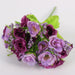 Elegant Silk Rose Bouquet: Exquisite Small Bud Roses for Weddings and Home Décor