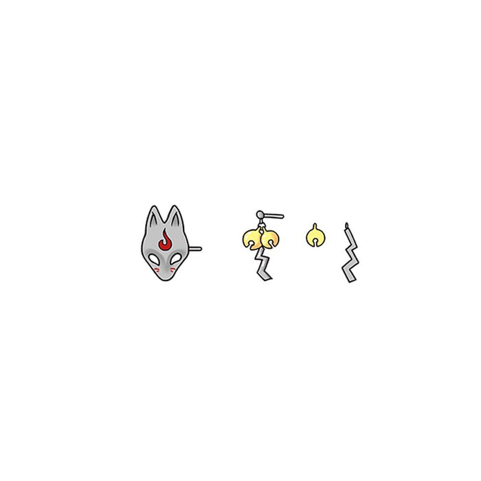 Enchanting Fox Bell Earrings - Sterling Silver Dangles for Women