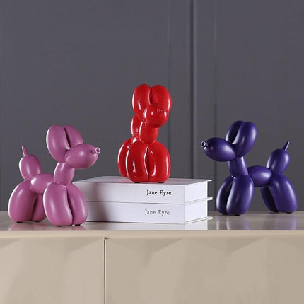 Sleek Resin Balloon Dog Sculpture for Chic Home Decor