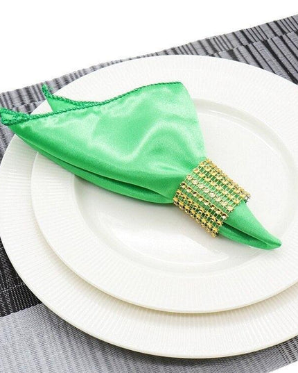 Elegant Satin Handkerchief Napkins: 50 Count for Upscale Events