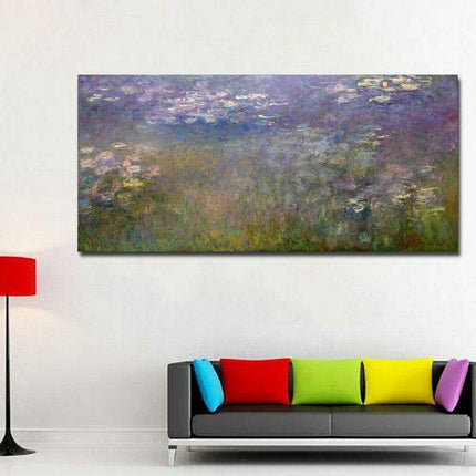 Monet's Water Lilies Canvas Art for Stylish Interior Design