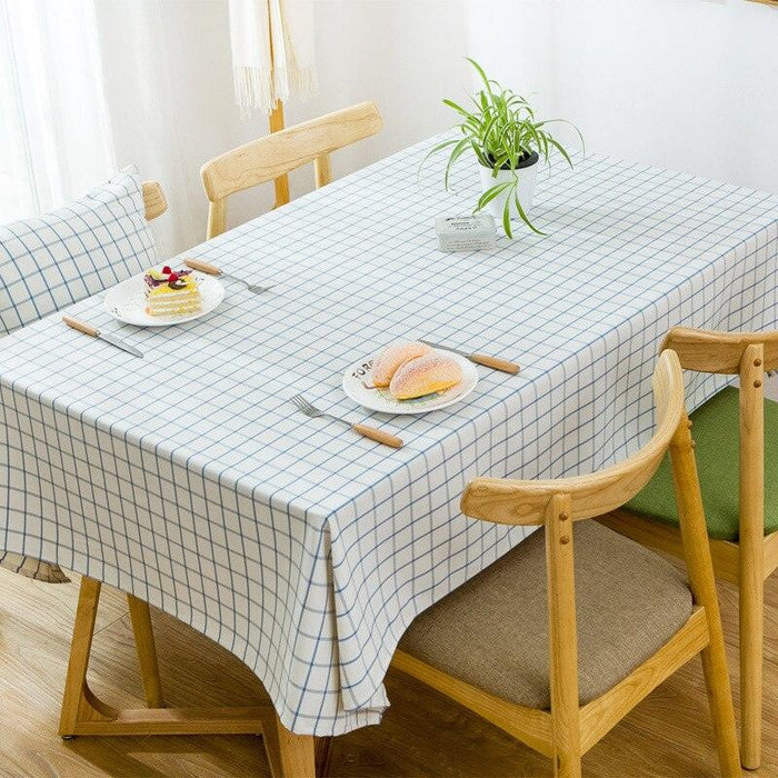 Elegant Waterproof Plaid Dining Tablecloth - Stylish Dining Upgrade