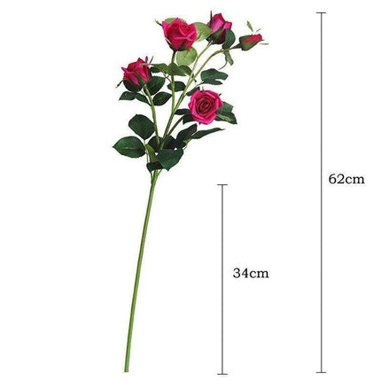 12-Piece Luxe Realistic Faux Rose Bouquet Set