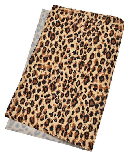 Chic Leopard Print PVC Leather for Trendy DIY Creations