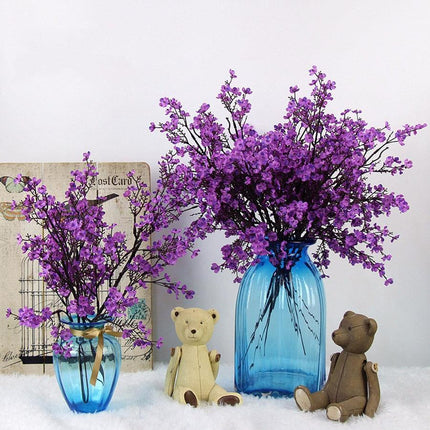 Cherry Blossom Dream: Elegant Baby's Breath Faux Flower Arrangement