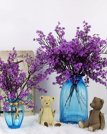 Cherry Blossom Dream: Elegant Baby's Breath Faux Flower Arrangement