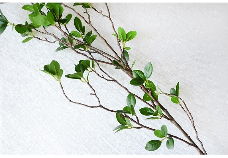 Lifelike Artificial Green Plant Branches - Premium Quality Craftsmanship